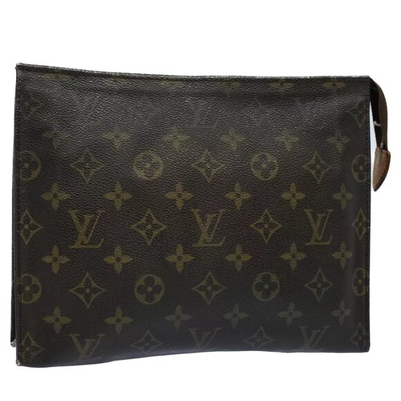 LOUIS VUITTON Monogram Poche Toilette 26 Pouch M47542 LV Auth 53884 - Picture 1 of 16